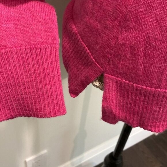 Ellen Tracy Pink Merino Wool Sweater Medium fit - Picture 5 of 13